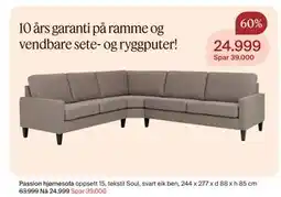 Møbelringen Passion hjørnesofa tilbud