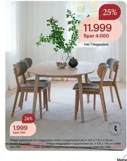 Møbelringen Kato spisestol tilbud