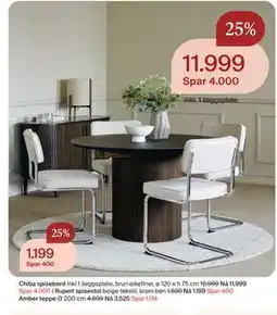 Møbelringen Rupert spisestol tilbud