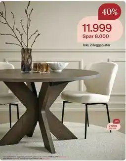 Møbelringen Alver spisebord tilbud