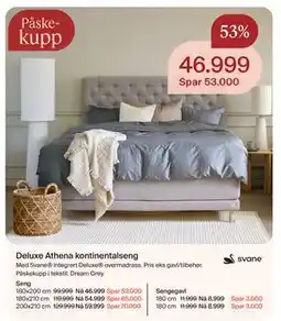 Møbelringen Deluxe Athena kontinentalseng tilbud