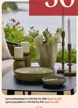 Møbelringen Lyna Lysestake tilbud