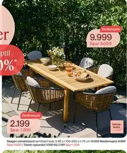 Møbelringen Toledo spisestol, Medlemspris tilbud