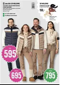 Sport Outlet VATTERT VEST/CORD BUKSE/ CORD NIKKERS tilbud