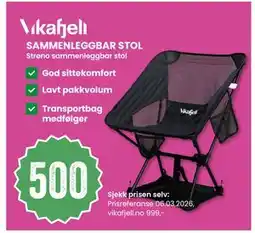 Sport Outlet SAMMENLEGGBAR STOL tilbud