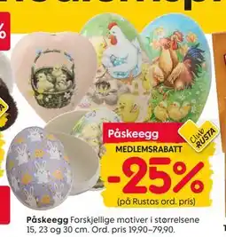 Rusta Påskeegg tilbud