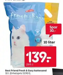 Rusta Best Friend Fresh & Easy kattesand tilbud