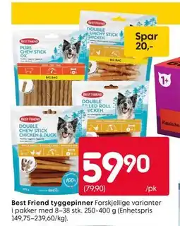 Rusta Best Friend tyggepinner tilbud