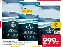 Rusta PrimaDog tørrfôr, hund tilbud