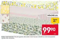 Rusta Duker med mønster tilbud