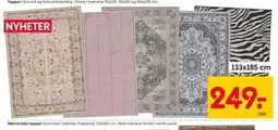 Rusta Mønstrede tepper tilbud