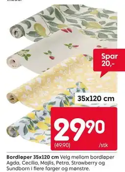 Rusta Bordløper 35x120 cm tilbud