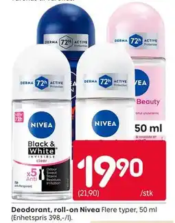 Rusta Deodorant, roll-on Nivea tilbud