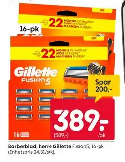 Rusta Barberblad, herre Gillette tilbud