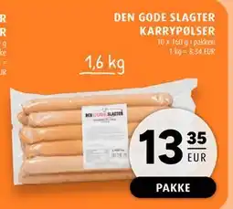 Scandinavian Park DEN GODE SLAGTER KARRYPØLSER, EUR 13.35 tilbud