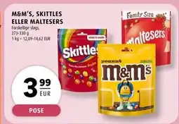 Scandinavian Park M&M’S, SKITTLES ELLER MALTESERS, EUR 3.99 tilbud