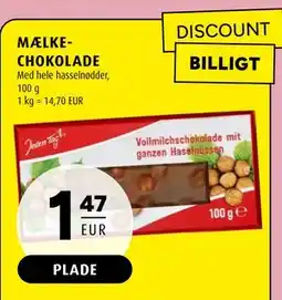 Scandinavian Park MÆLKE-CHOKOLADE, EUR 1.47 tilbud
