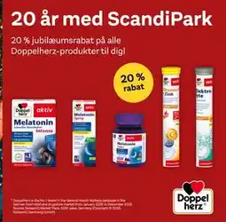 Scandinavian Park 20 % jubilæumsrabat på alle Doppelherz-produkter til dig! tilbud