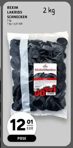 Scandinavian Park REXIM LAKRIDS SCHNECKEN, EUR 12.01 tilbud