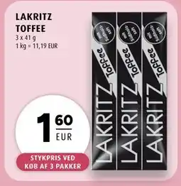 Scandinavian Park LAKRITZ TOFFEE, EUR 1.6 tilbud