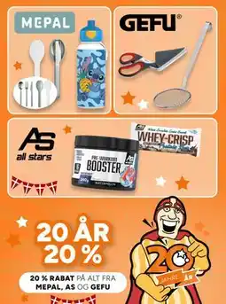 Scandinavian Park 20% RABAT PÅ ALT FRA MEPAL, AS OG GEFU tilbud