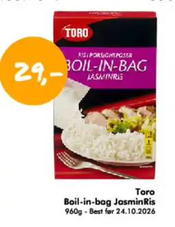 Havaristen Toro boil-in-bag jasmin tilbud