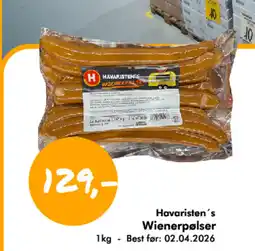 Havaristen Havaristen's Wienerpølser tilbud