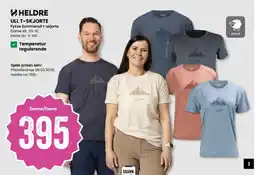 Sport Outlet Heldre ull t-skjorte fykse sommerull t-skjorte tilbud