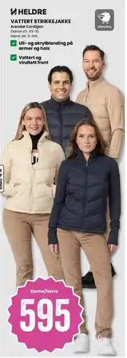 Sport Outlet Heldre vattert strikkejakke arendal cardigan tilbud