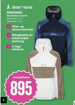 Sport Outlet Åsnes anorakk Myrkdalen Anorak tilbud