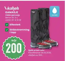 Sport Outlet Vikafjeli gamasje Vidda gamasje tilbud