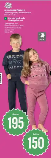 Sport Outlet Tiny trolls ullgenser/bukse Trolldans genser/Trolldans bukse tilbud