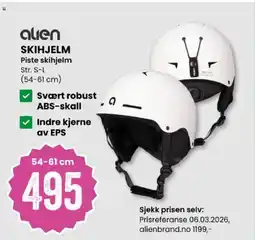Sport Outlet Alien skihjelm piste skihjelm tilbud