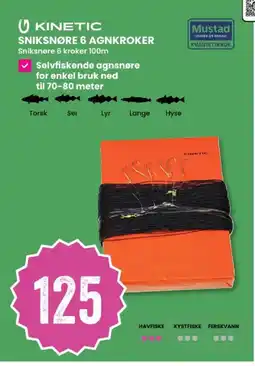 Sport Outlet Kinetic sniksnøre 6 agnkroker tilbud
