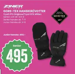 Sport Outlet Zanier gloves gore-tex hansker/votter trysil gtx skiglove/trysil gtx mitten tilbud
