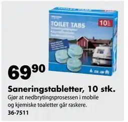 Biltema Saneringstabletter, 10 stk tilbud