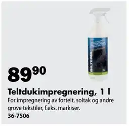 Biltema Teltdukimpregnering, 1 l tilbud