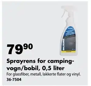 Sprayrens for campingvogn/bobil, 0,5 liter