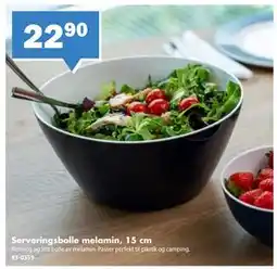 Biltema Serveringsbolle melamin, 15 cm tilbud