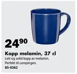 Biltema Kopp melamin, 37 cl tilbud