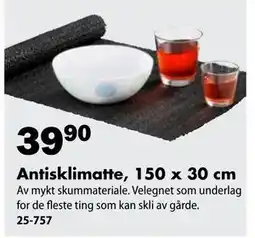 Biltema Antisklimatte, 150 x 30 cm tilbud