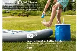 Biltema Sammenleggbar bøtte, 11 liter tilbud