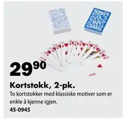 Biltema Kortstokk, 2-pk tilbud