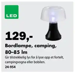 Biltema Bordlampe, camping, 80–85 lm tilbud