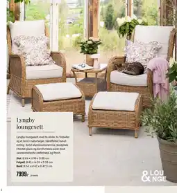 Europris Lyngby loungesett tilbud