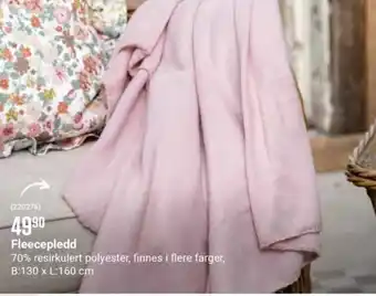 Europris Fleecepledd tilbud