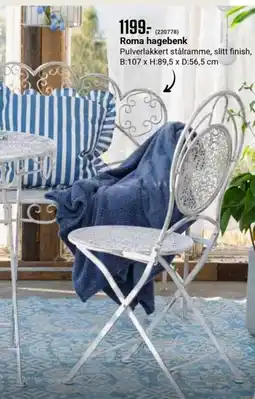 Europris Roma hagebenk tilbud