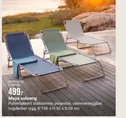 Europris Maya solseng tilbud