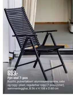 Europris Fyn stol 7-pos tilbud