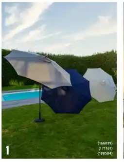 Europris Parasoll med sveiv tilt tilbud